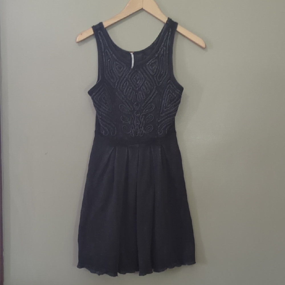Free People Elegant Black Sleeveless Dress